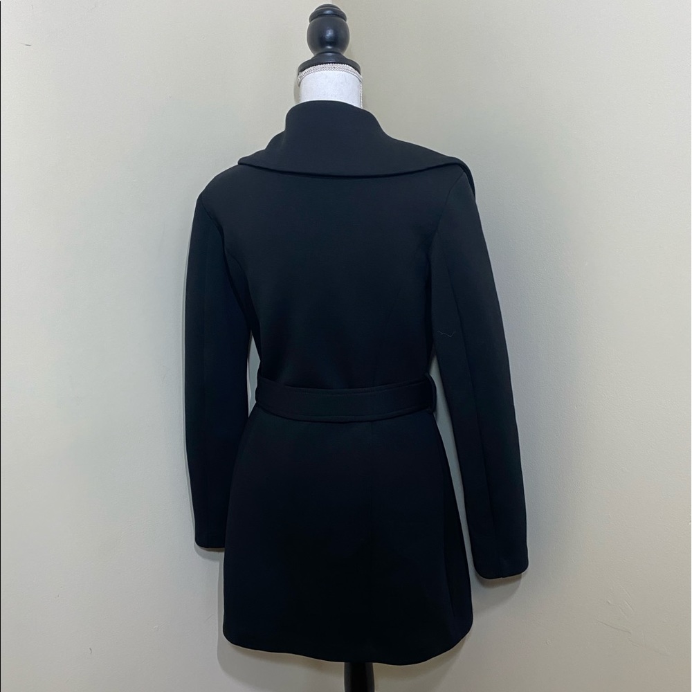 Laundry By Shelli Segal || STRETCH black Coat SZ Medium - Picture 4 of 9